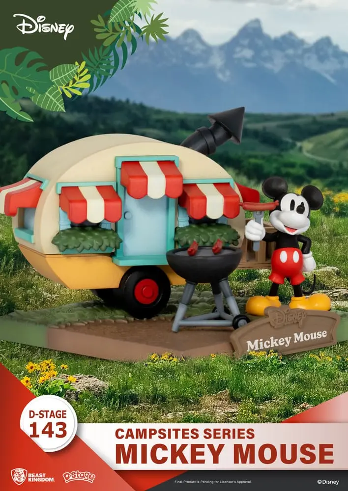 Disney D-Stage Campsite Series Mickey Mouse PVC Diorama szobor figura 10 cm termékfotó
