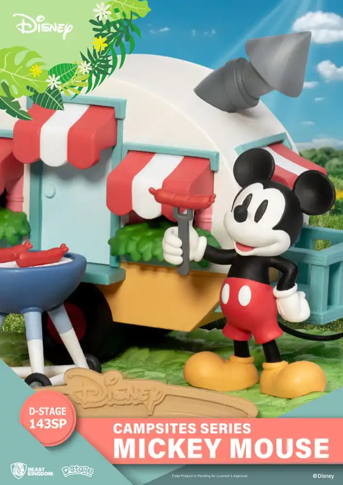 Disney D-Stage Campsite Series Mickey Mouse Special Edition PVC Diorama szobor figura 10 cm termékfotó