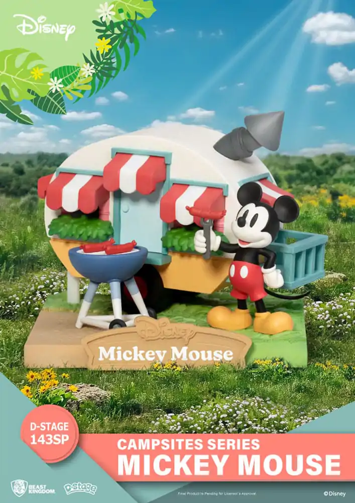 Disney D-Stage Campsite Series Mickey Mouse Special Edition PVC Diorama szobor figura 10 cm termékfotó