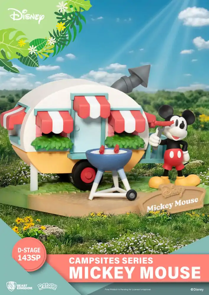 Disney D-Stage Campsite Series Mickey Mouse Special Edition PVC Diorama szobor figura 10 cm termékfotó
