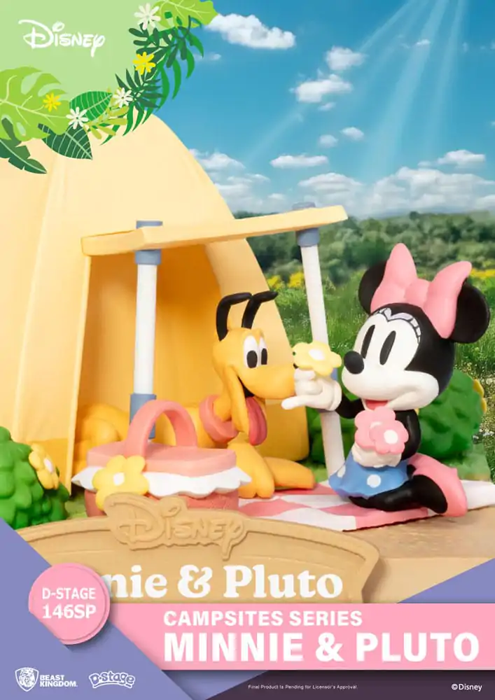 Disney D-Stage Campsite Series Mini &amp; Pluto Special Edition PVC Diorama szobor figura 10 cm termékfotó