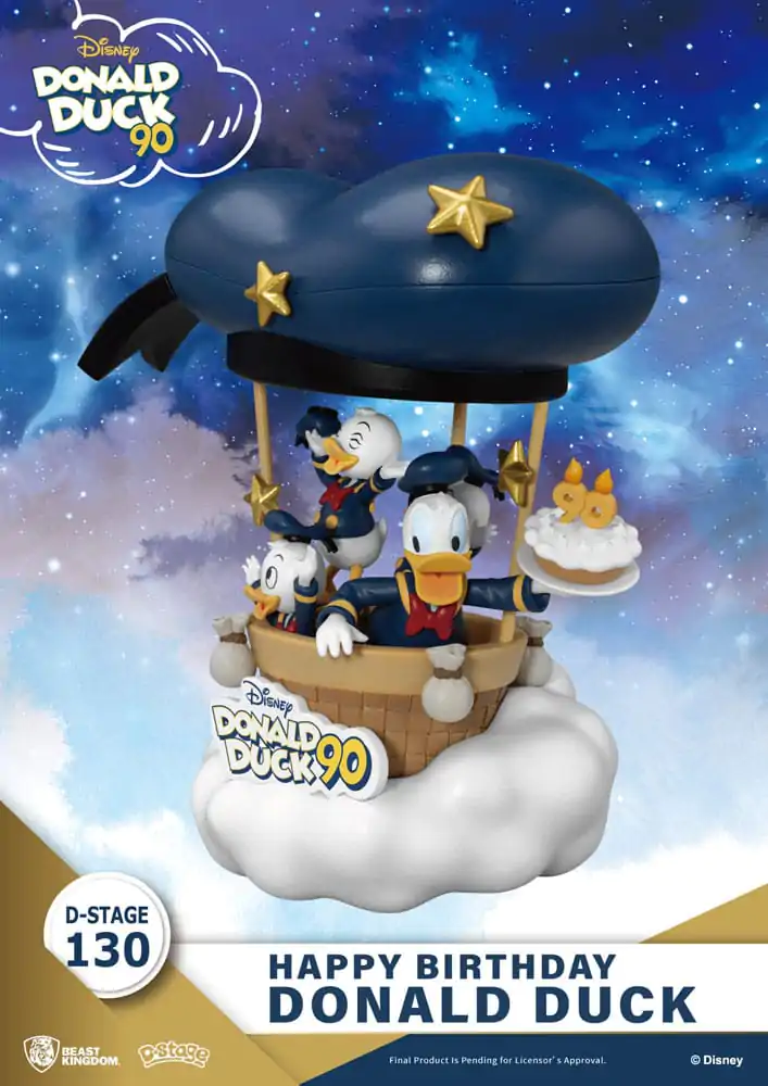 Disney D-Stage Donald Duck 90th-Happy Birthday PVC Dioráma szobor figura 14 cm termékfotó