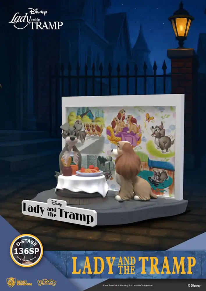 Disney D-Stage Lady and the Tramp PVC szobor figura 12 cm  termékfotó