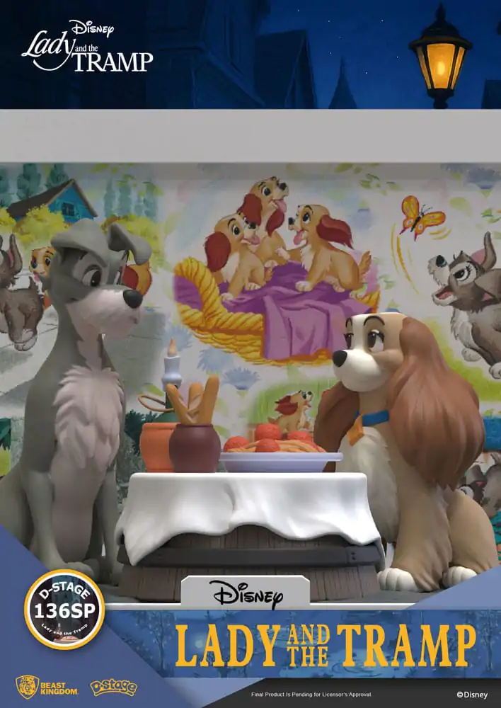 Disney D-Stage Lady and the Tramp PVC szobor figura 12 cm  termékfotó