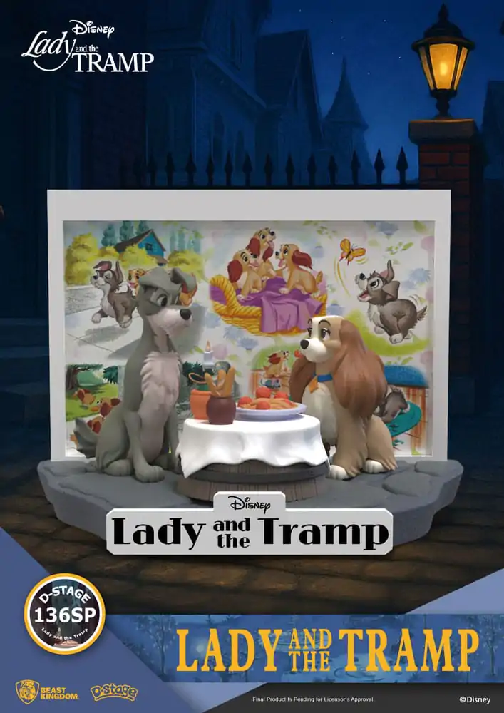 Disney D-Stage Lady and the Tramp PVC szobor figura 12 cm  termékfotó