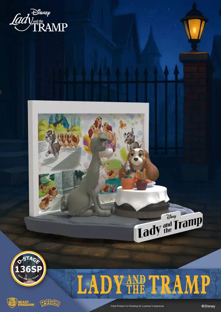 Disney D-Stage Lady and the Tramp PVC szobor figura 12 cm  termékfotó