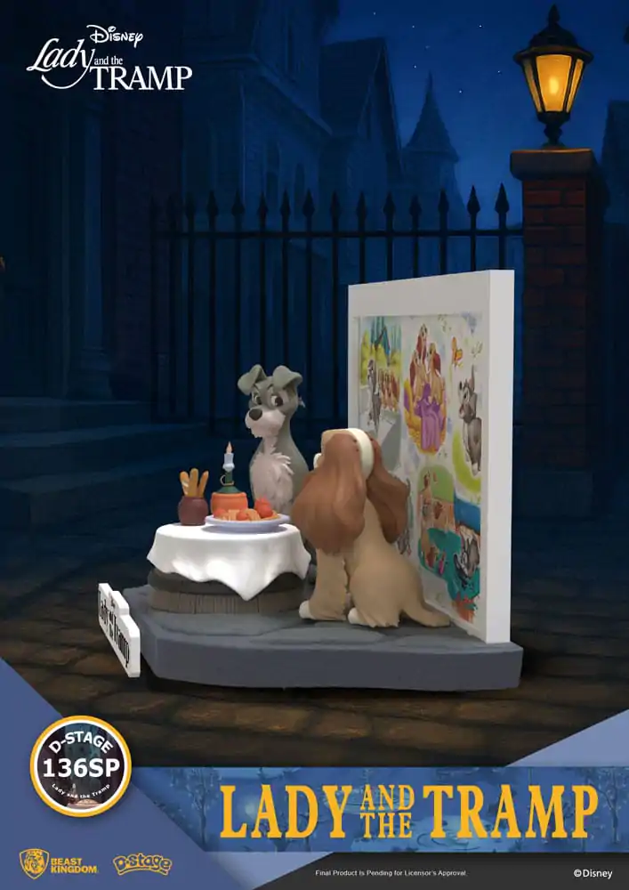 Disney D-Stage Lady and the Tramp PVC szobor figura 12 cm  termékfotó