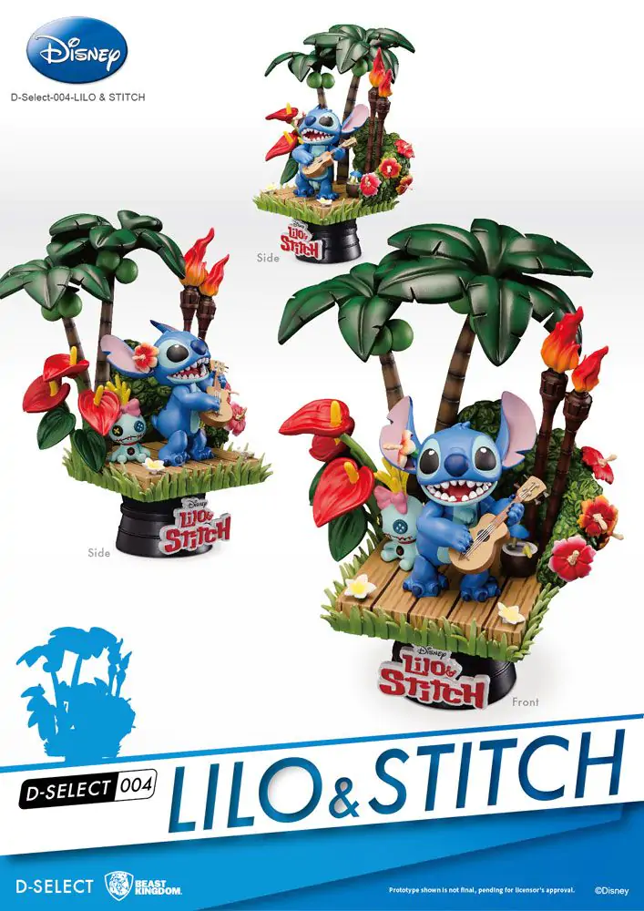 Disney D-Stage Stitch PVC Diorama szobor figura 14 cm termékfotó