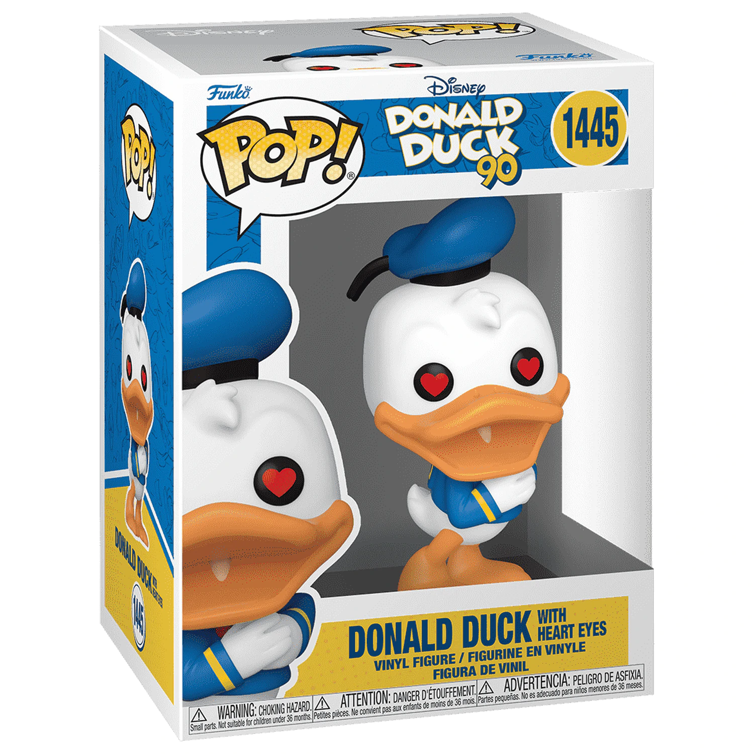 Disney DD 90th Anniversary Funko POP! Disney Vinyl figura Donald Duck(heart eyes) 9 cm termékfotó