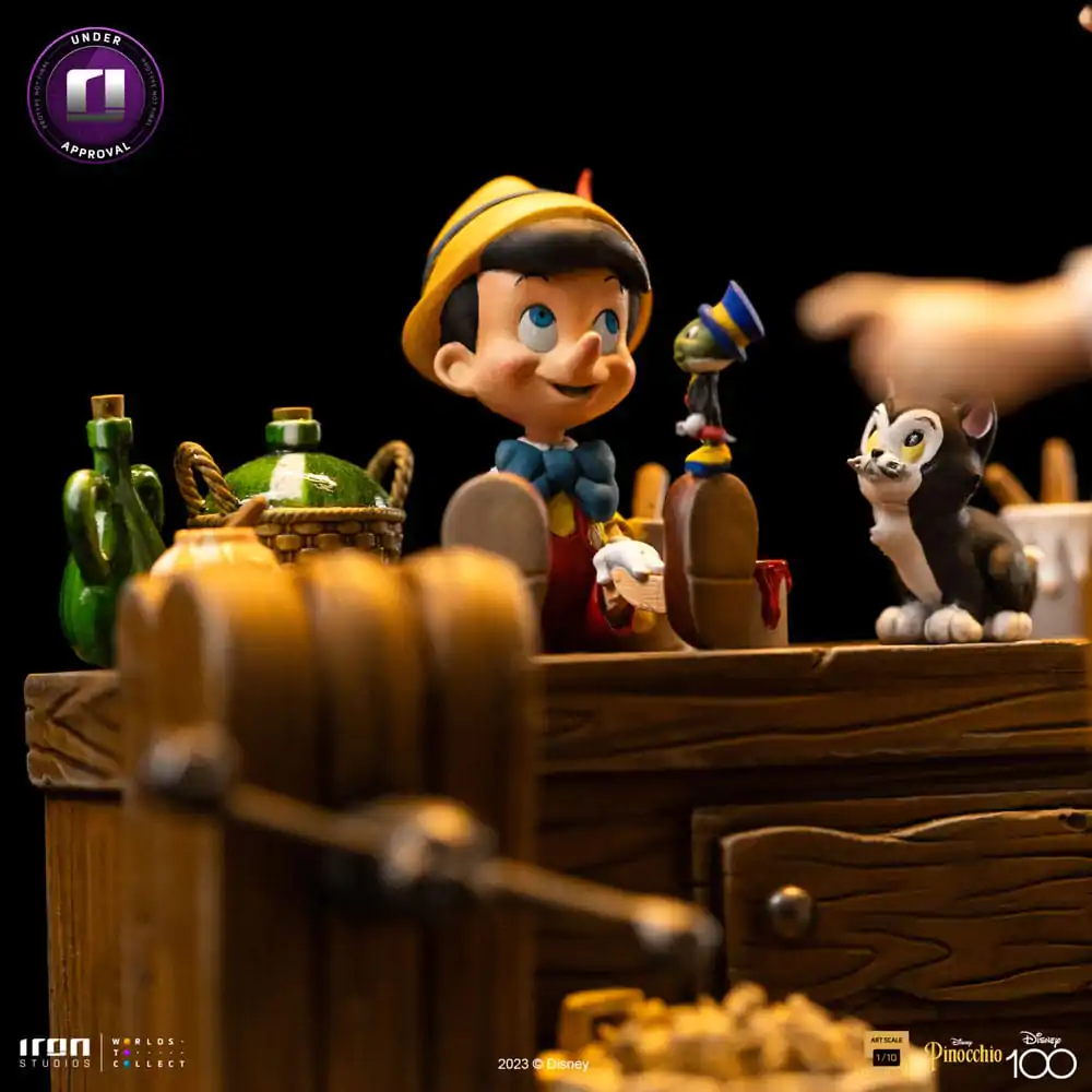Disney Deluxe Art Scale 1/10 Pinocchio szobor figura 42 cm termékfotó