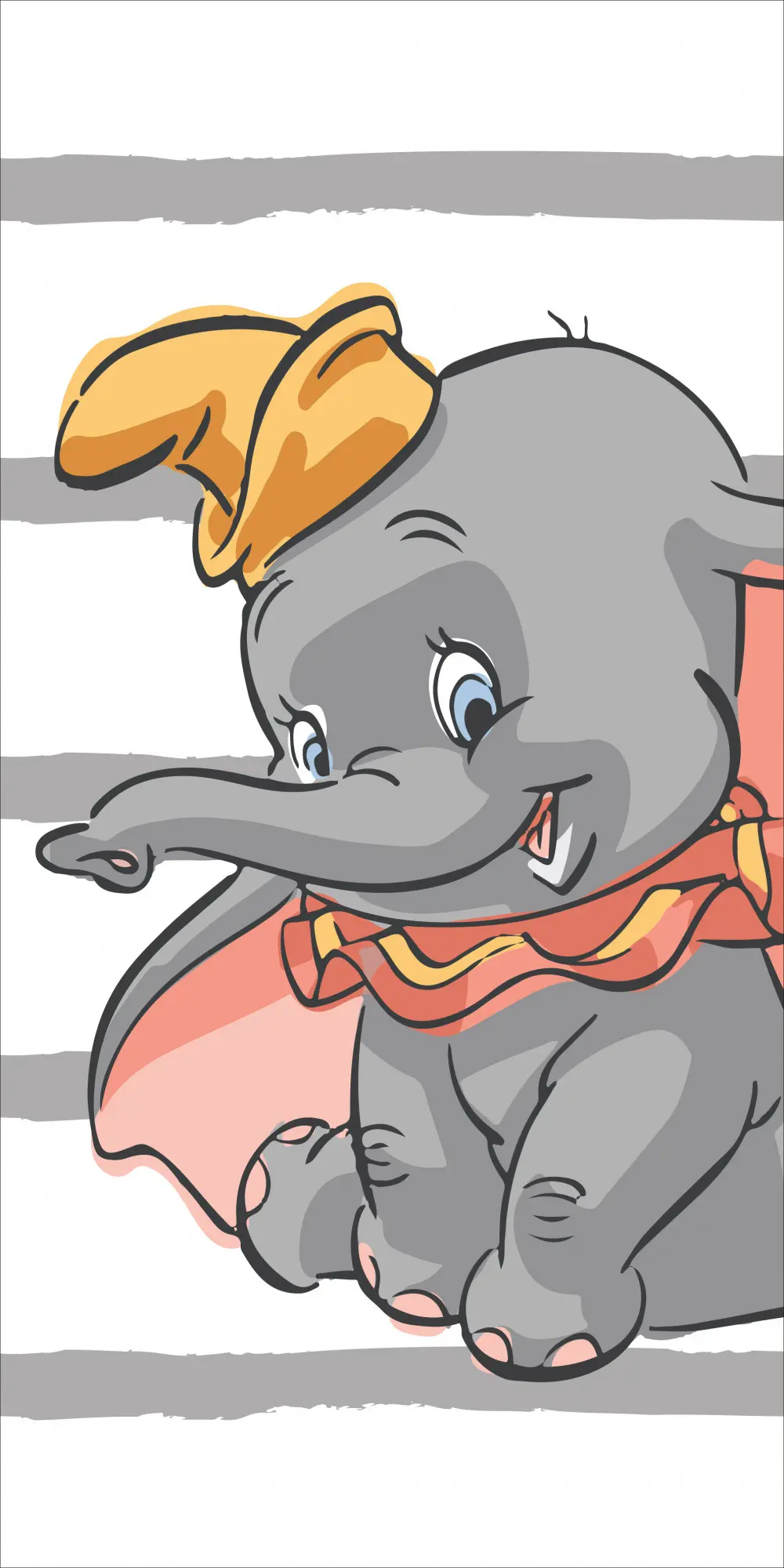 Disney Dumbo fürdőlepedő, strand törölköző Stripe 70*140cm termékfotó