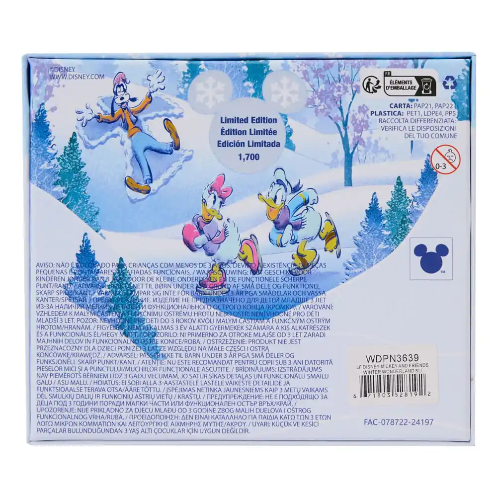 Disney Enamel Pins Mickey and friends Winter Wonderland zománcozott kitűző Limitált kiadás 8 cm termékfotó