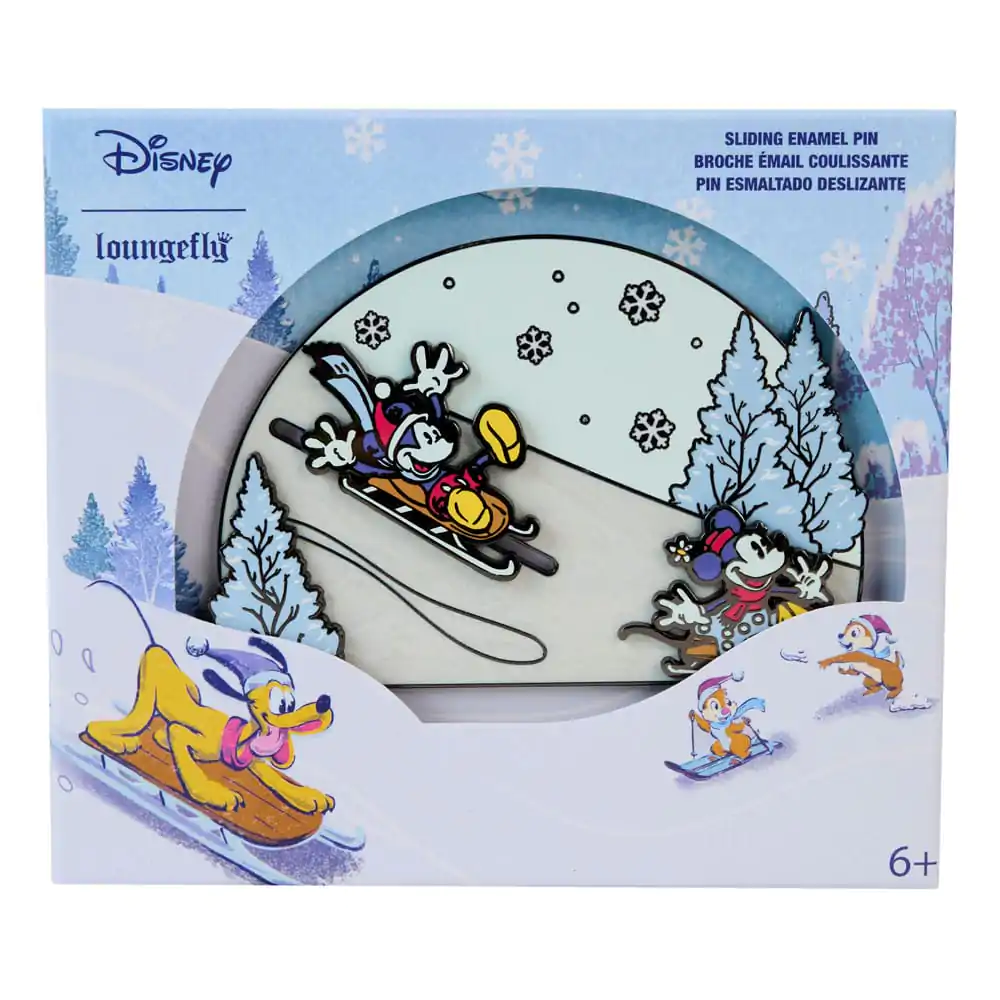 Disney Enamel Pins Mickey and friends Winter Wonderland zománcozott kitűző Limitált kiadás 8 cm termékfotó