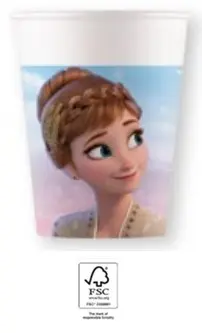 Disney Frozen II Wind Spirit, Disney Jégvarázs papír pohár 8 db-os 200 ml FSC termékfotó
