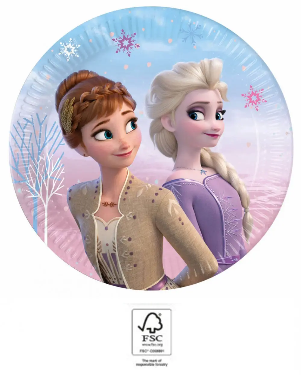 Disney Frozen II Wind Spirit, Disney Jégvarázs papírtányér 8 db-os 20 cm FSC termékfotó