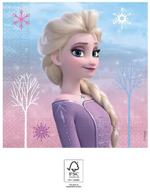 Disney Frozen II Wind Spirit, Disney Jégvarázs szalvéta 20 db-os 33x33 cm FSC termékfotó