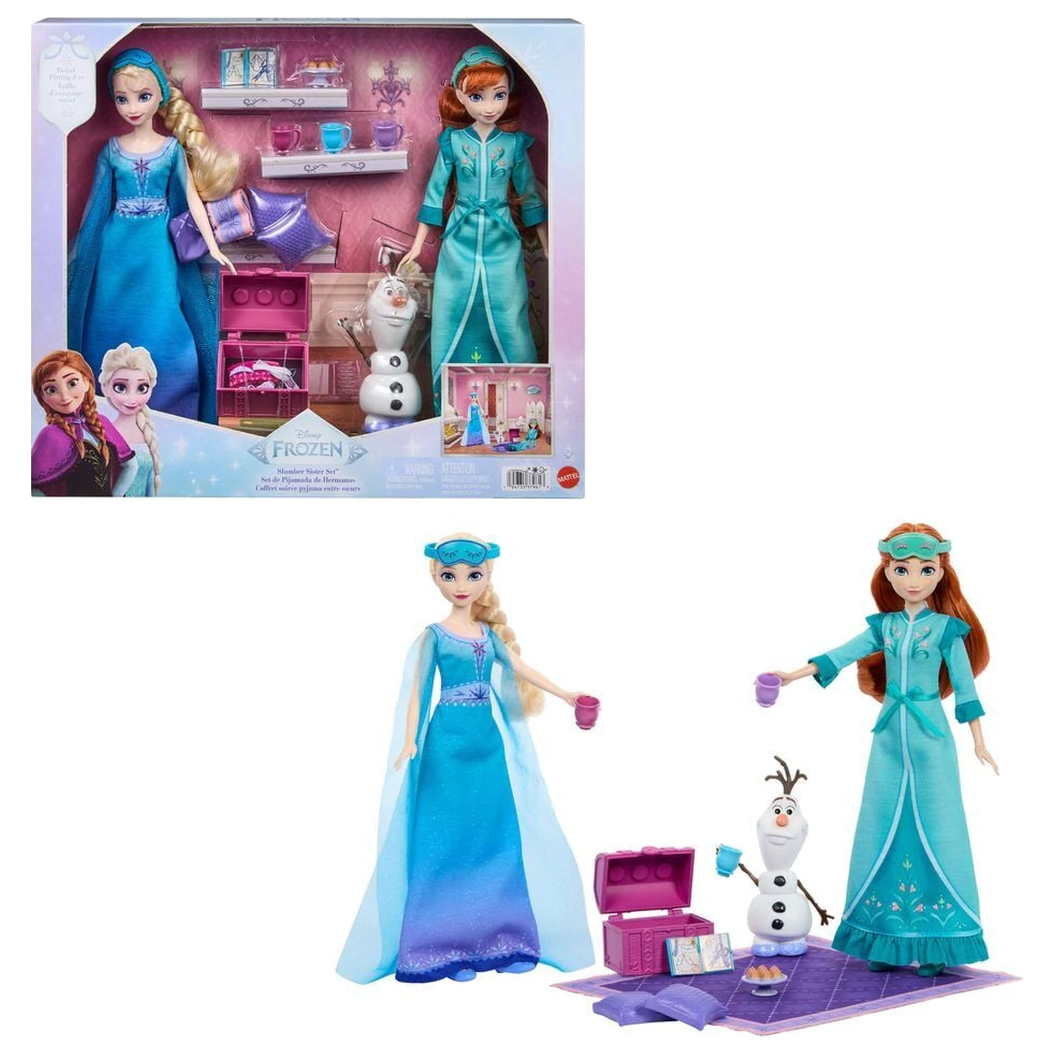 Disney Frozen Pyjama Party Elsa and Anna játékcsomag termékfotó