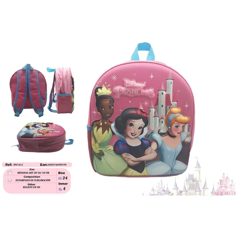 Disney Hercegnők 3D táska hátizsák 30cm termékfotó