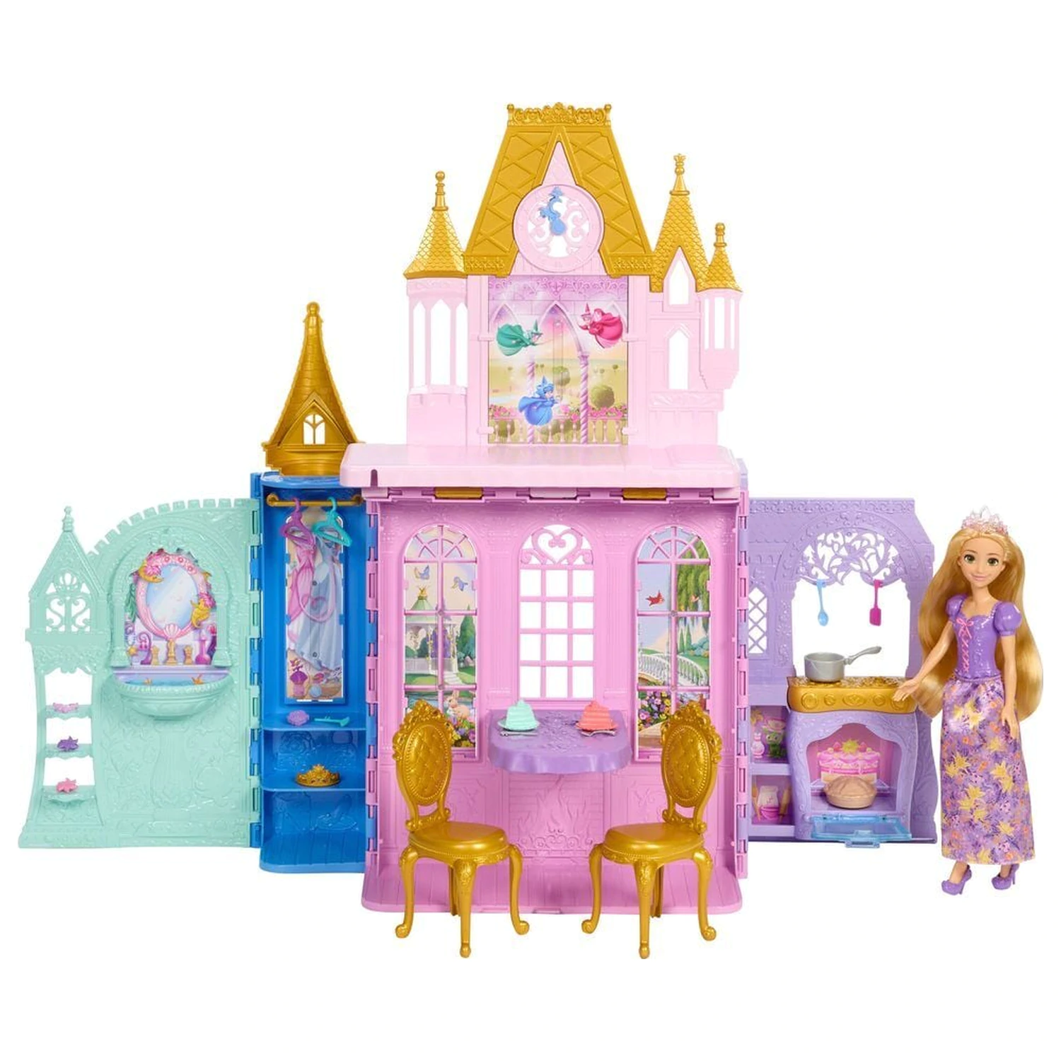 Disney Hercegnők Aranyhaj játék baba és kastély játékkészlet termékfotó