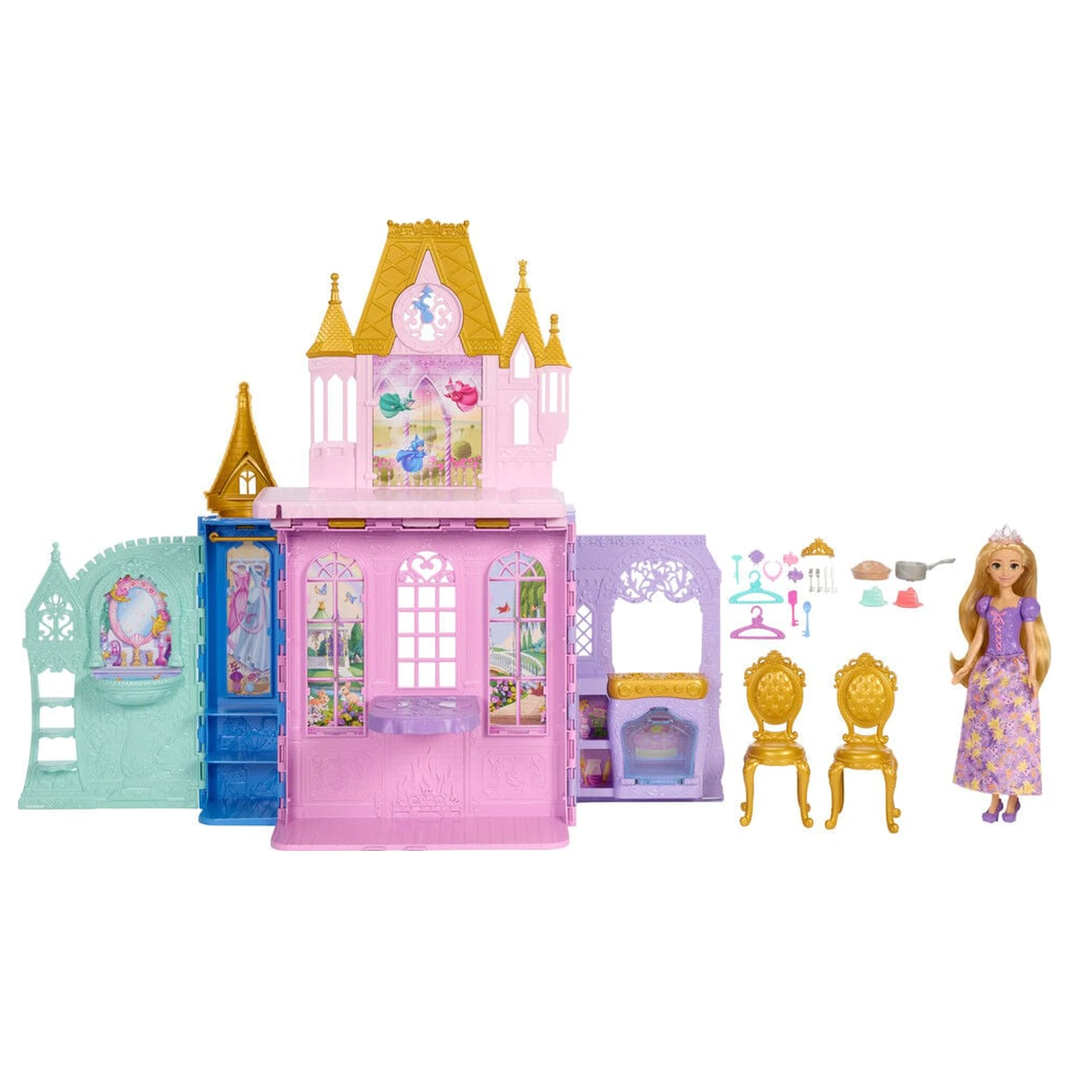 Disney Hercegnők Aranyhaj játék baba és kastély játékkészlet termékfotó