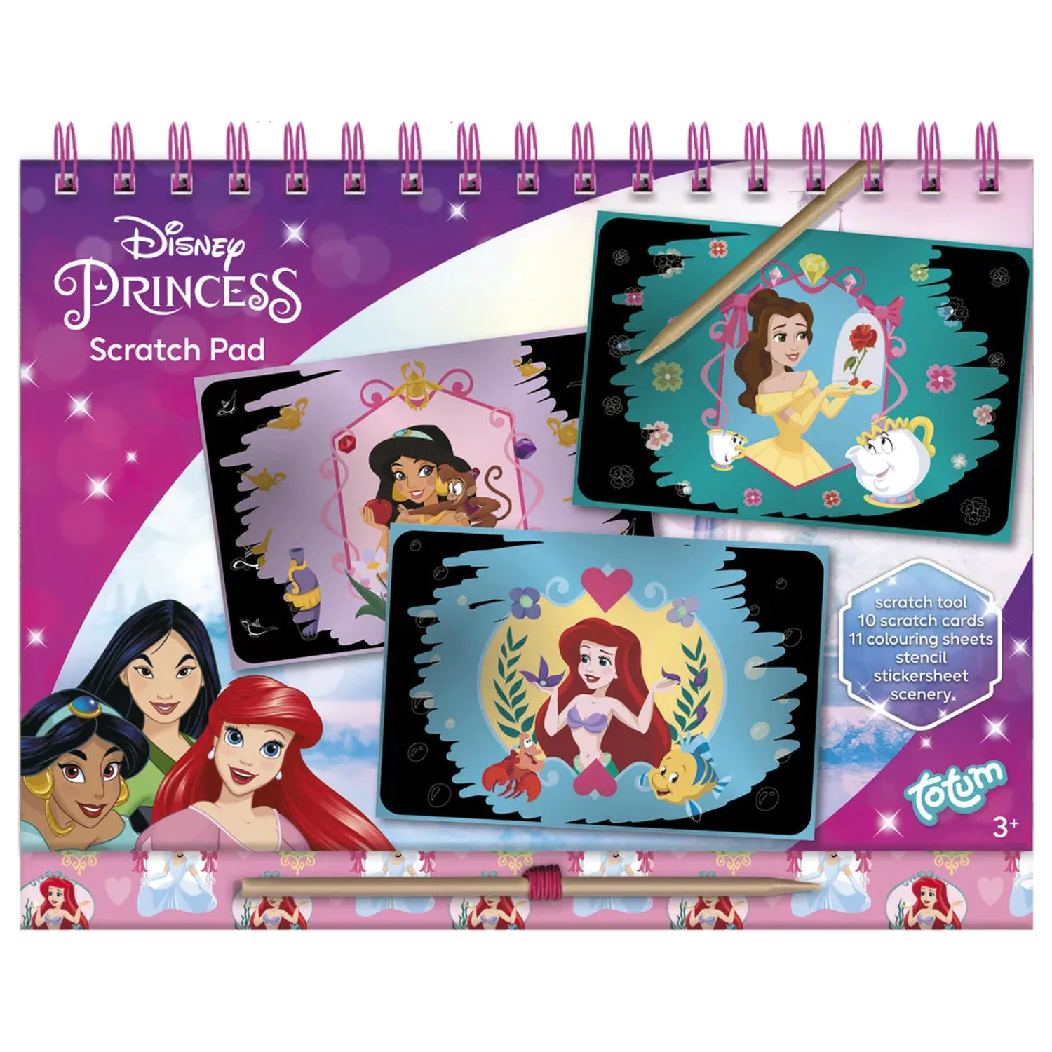 Disney Hercegnők Beauty scratch képkarcoló készlet és activity szett termékfotó