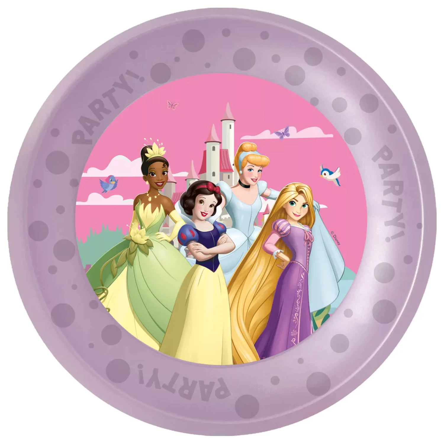 Disney Hercegnők Create Your World micro prémium műanyag lapostányér 4 db-os szett 21 cm termékfotó