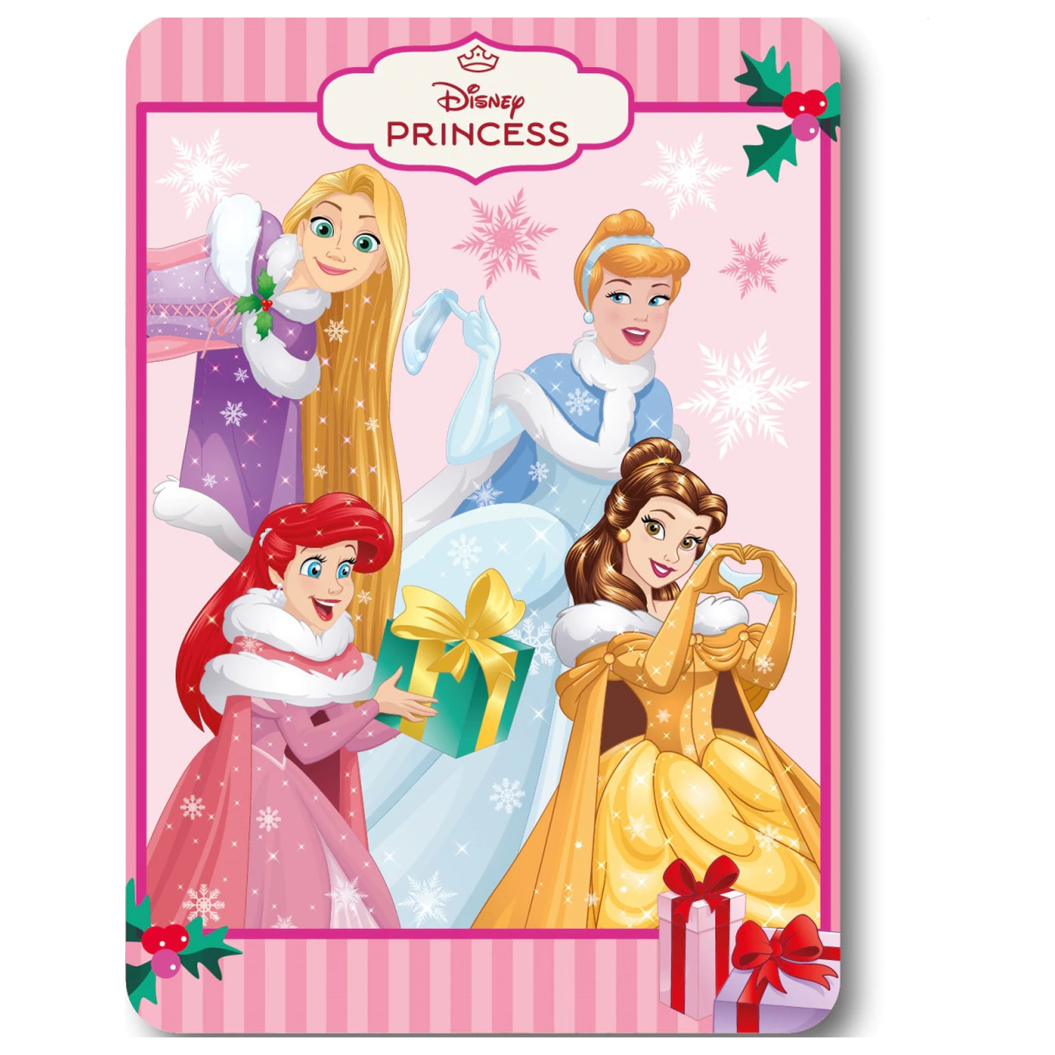 Disney Hercegnők Festive Fairy Karácsonyi polár takaró  termékfotó
