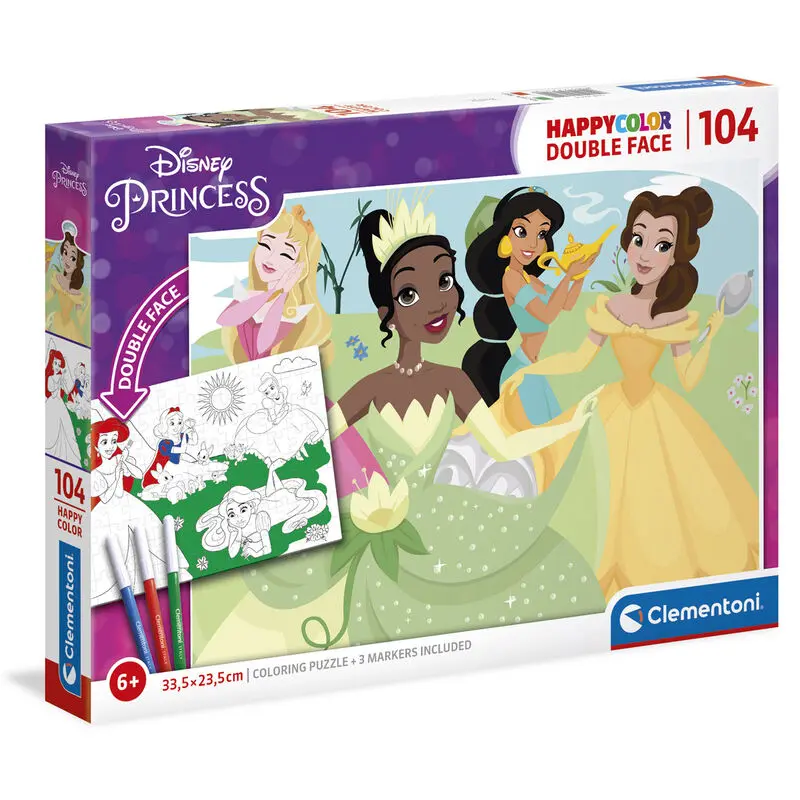 Disney Hercegnők Happy Color puzzle 104db-os termékfotó