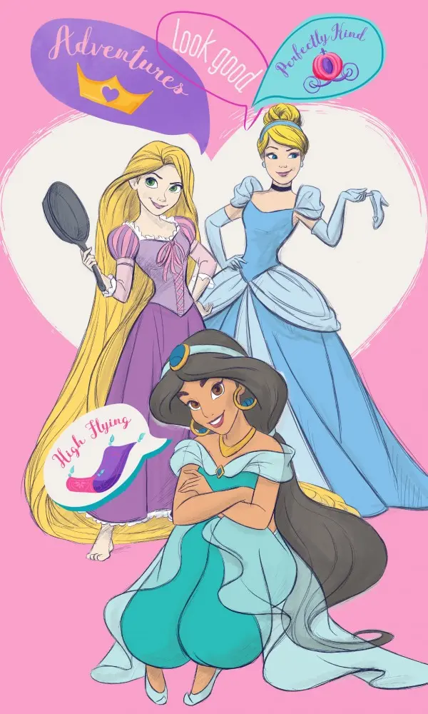 Disney Hercegnők kéztörlő arctörlő, törölköző 30*50cm termékfotó