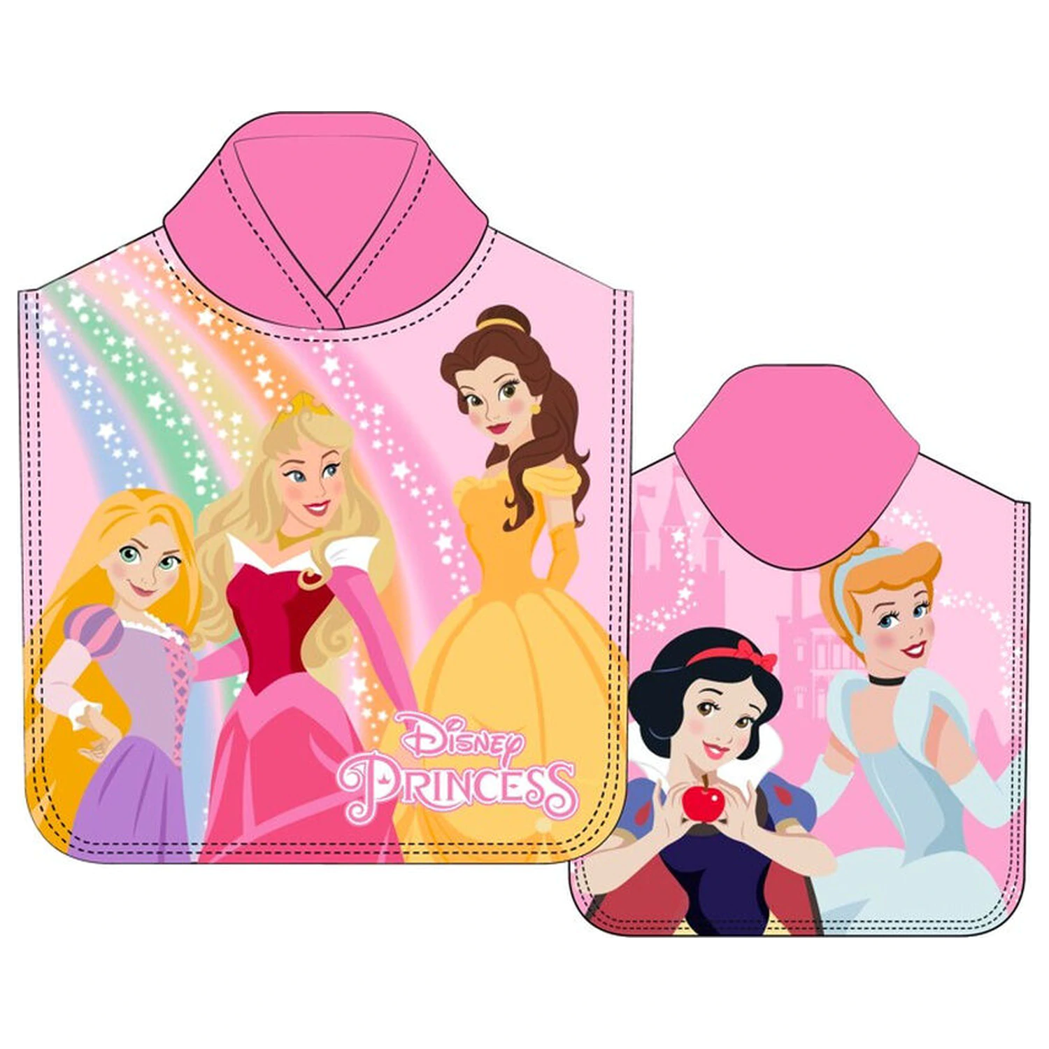 Disney Hercegnők mikroszálas poncsó törölköző termékfotó