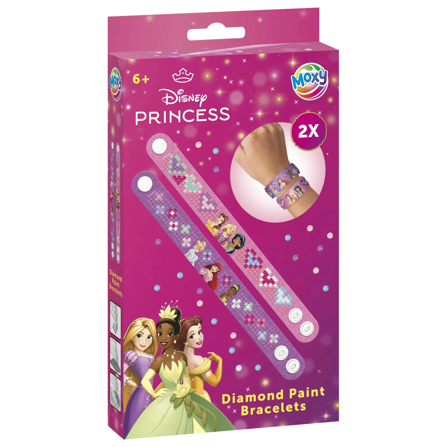 Disney Hercegnők Moxy gyémántszemes karkötő szett 2 db-os termékfotó