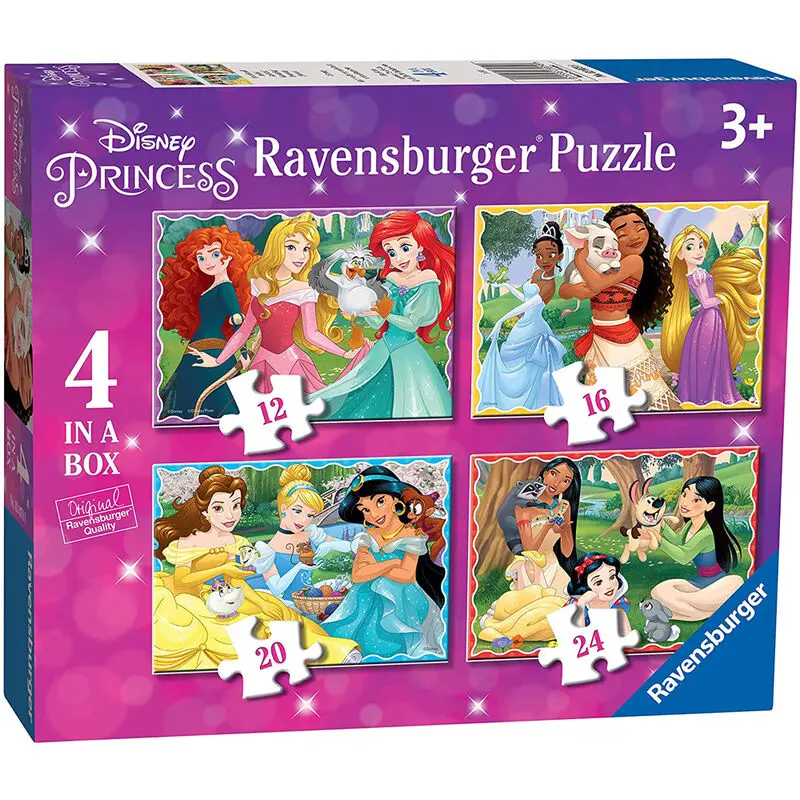Disney Hercegnők puzzle 12+16+20+24db-os termékfotó