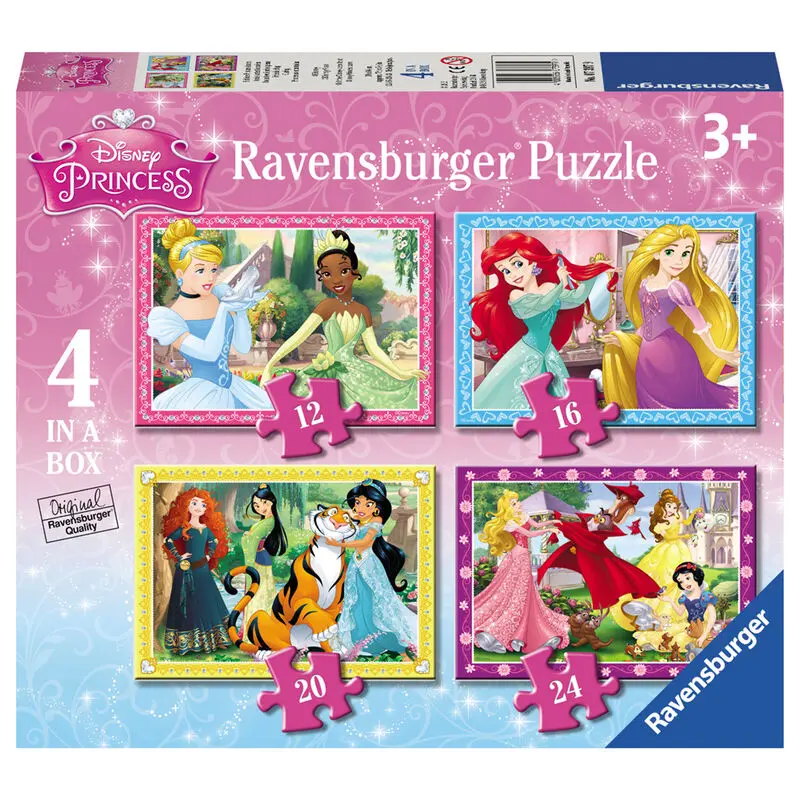 Disney Hercegnők puzzle 12+16+20+24db-os termékfotó