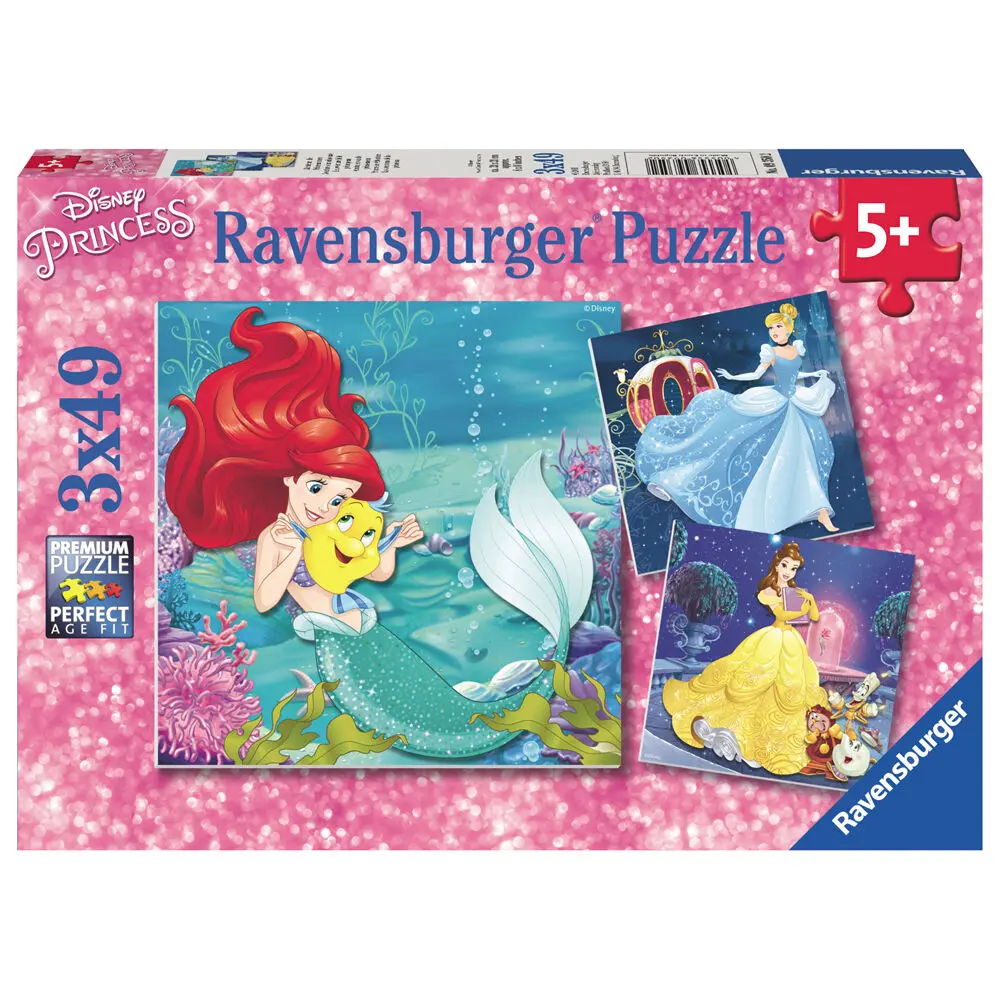 Disney Hercegnők puzzle 3x49db-os termékfotó