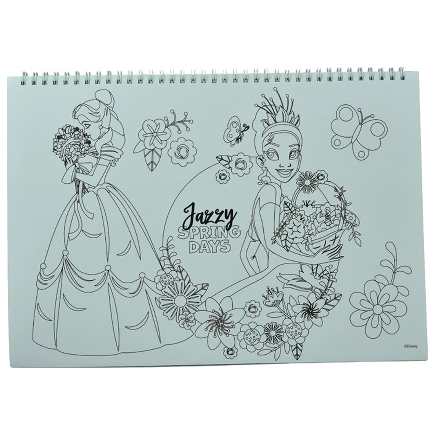 Disney Hercegnők Spring A/4 spirál vázlatfüzet 40 lapos matricával termékfotó