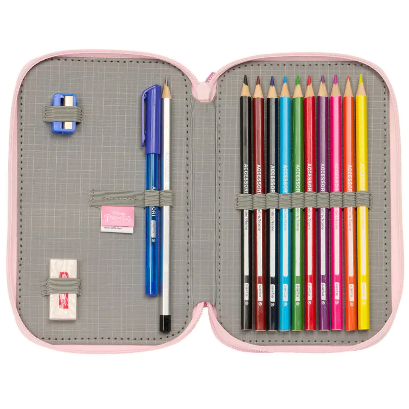 Disney Hercegnők Summer Adventures dupla töltött tolltartó 28db-os termékfotó