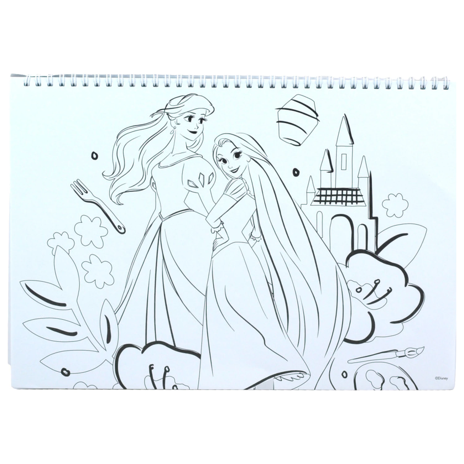Disney Hercegnők Your World A/4 spirál vázlatfüzet 40 lapos matricával termékfotó
