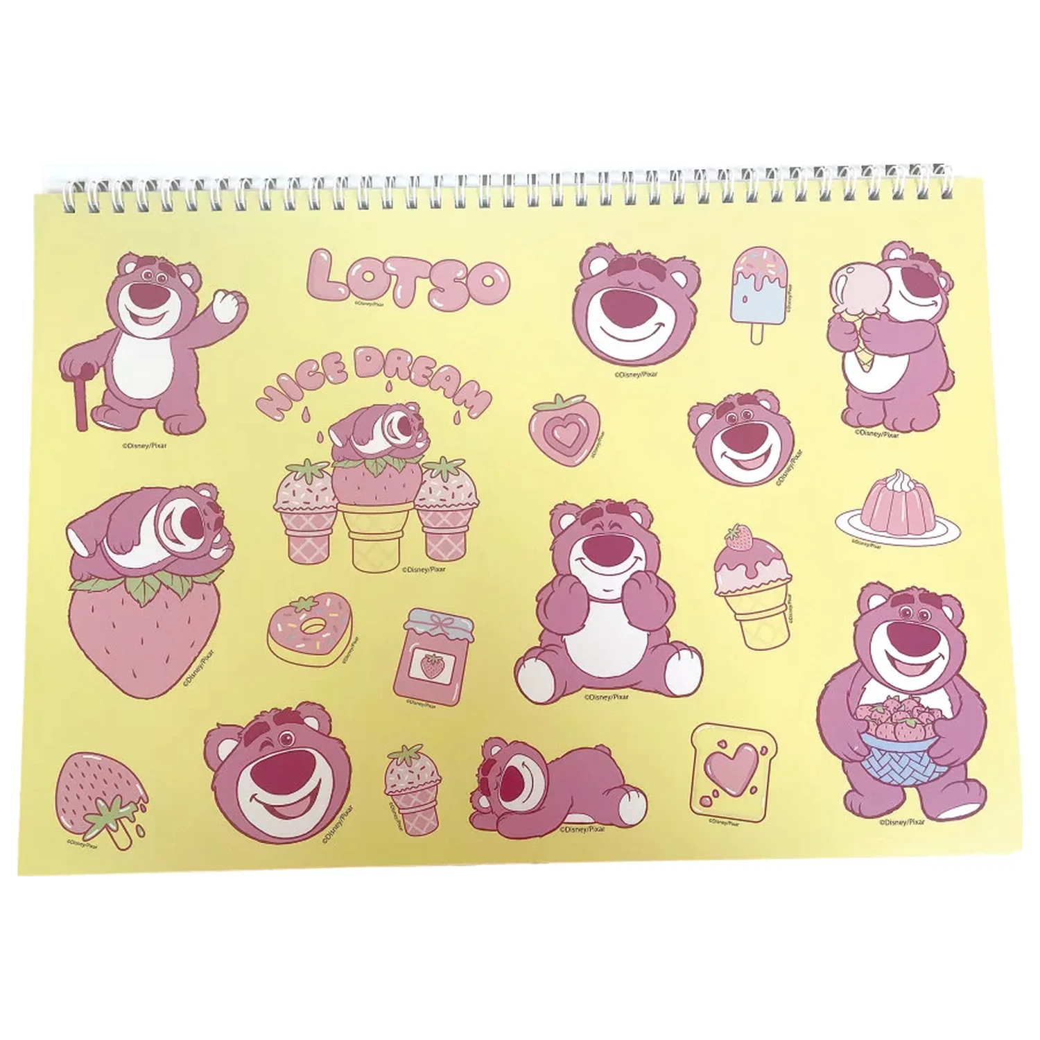Disney Játékháború Lotso A/4 spirál vázlatfüzet 40 lapos matricával termékfotó