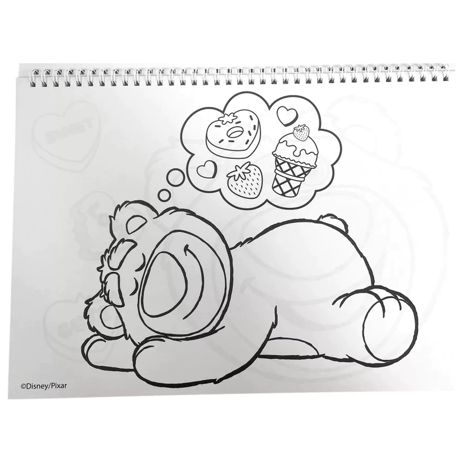 Disney Játékháború Lotso A/4 spirál vázlatfüzet 40 lapos matricával termékfotó