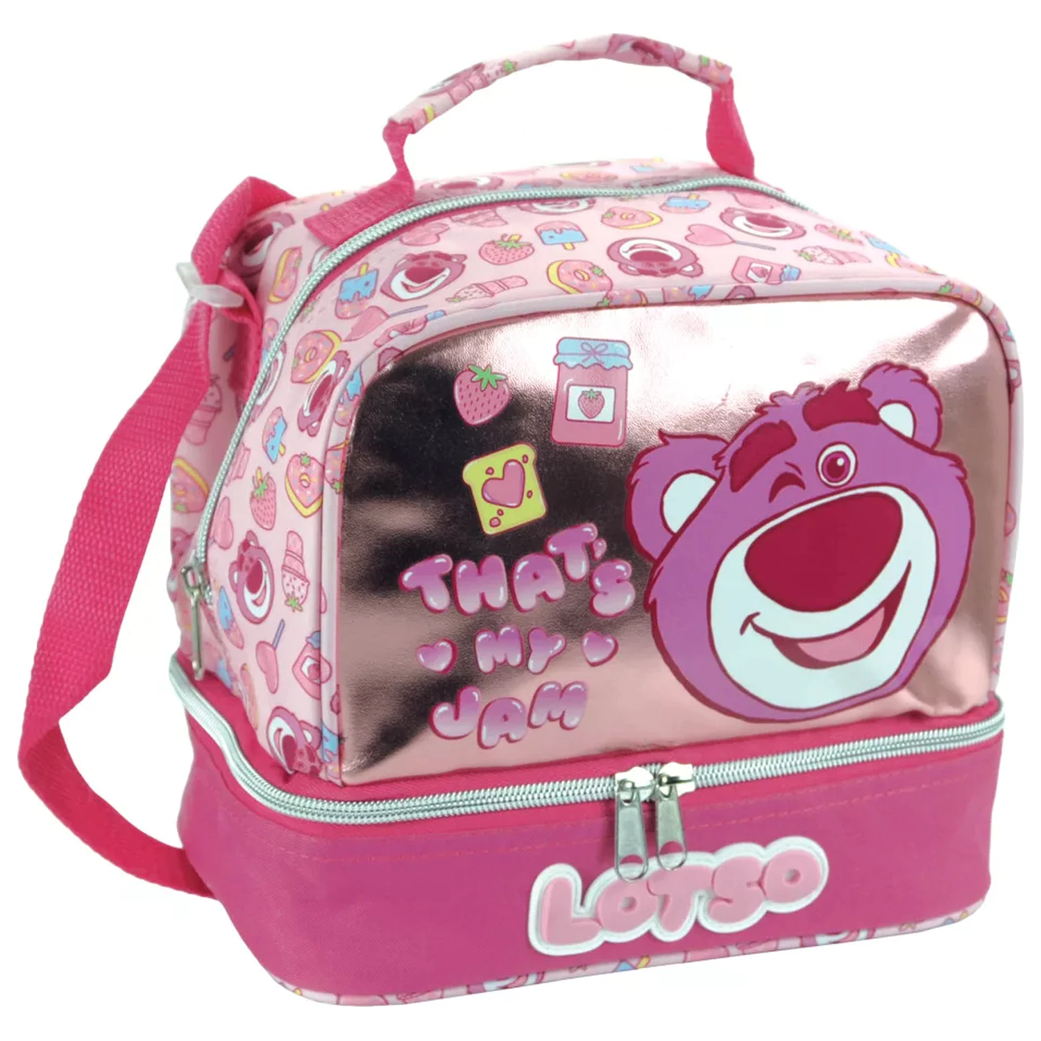 Disney Játékháború Lotso Jam thermo uzsonnás táska 21 cm termékfotó