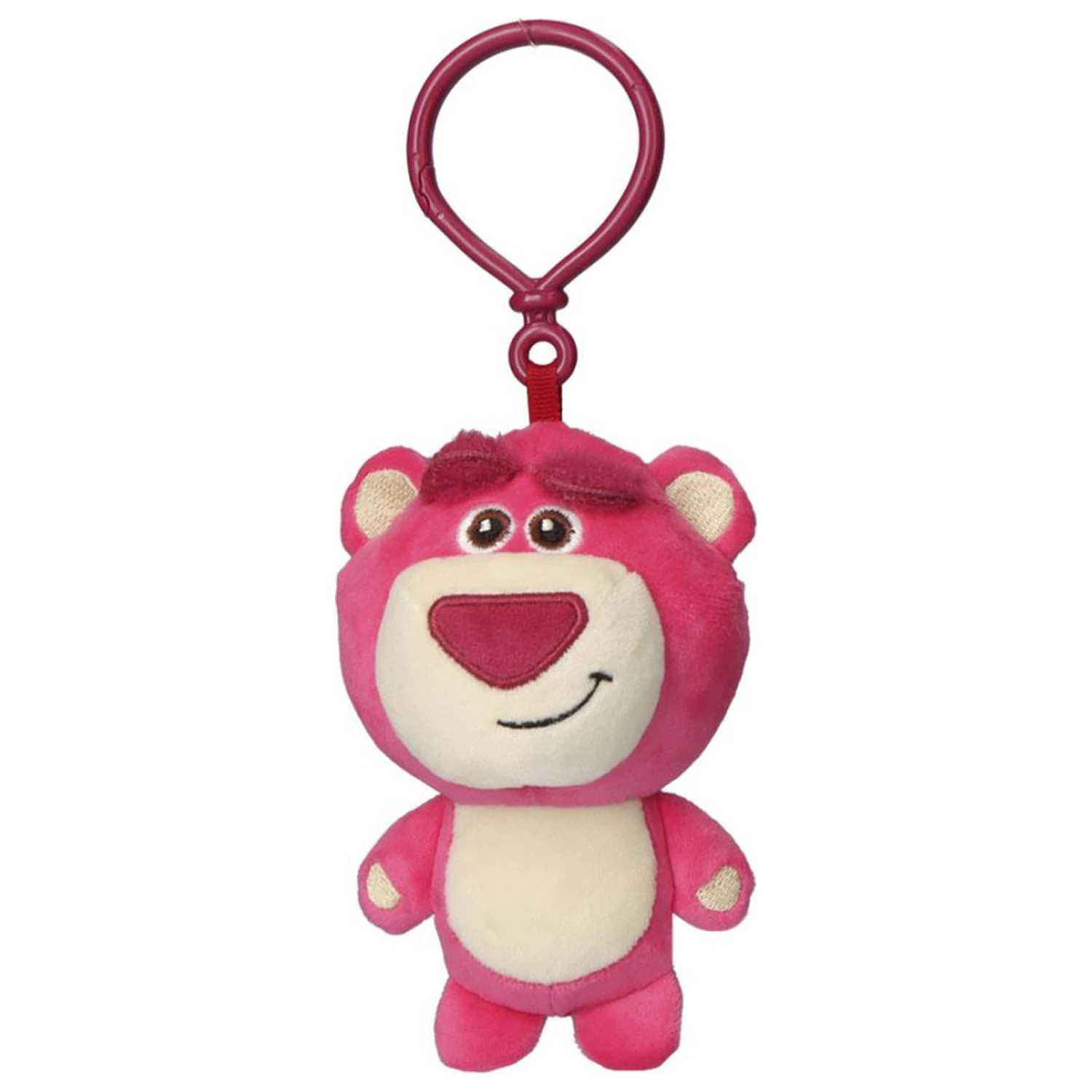 Disney Játékháború Lotso Pink 3D plüss figura akasztóval, táskadísz 13 cm termékfotó