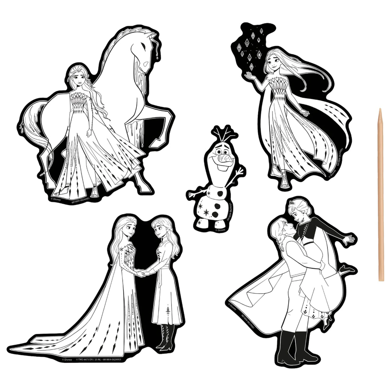 Disney Jégvarázs Destiny képkarcoló matrica készlet termékfotó