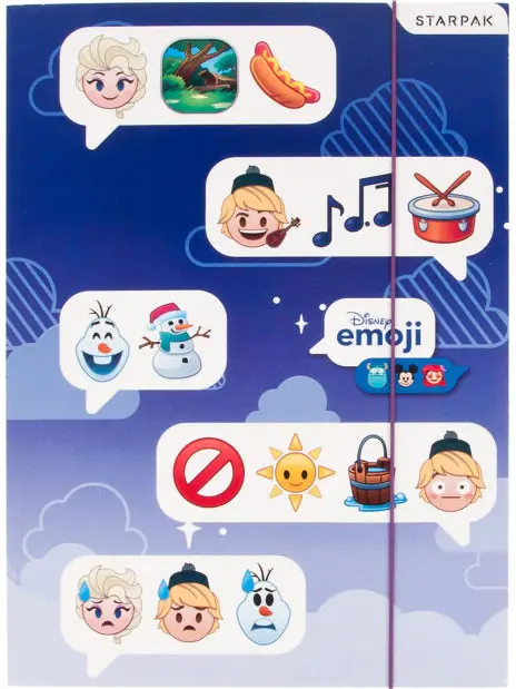 Disney Jégvarázs Emoji A/4 gumis mappa termékfotó
