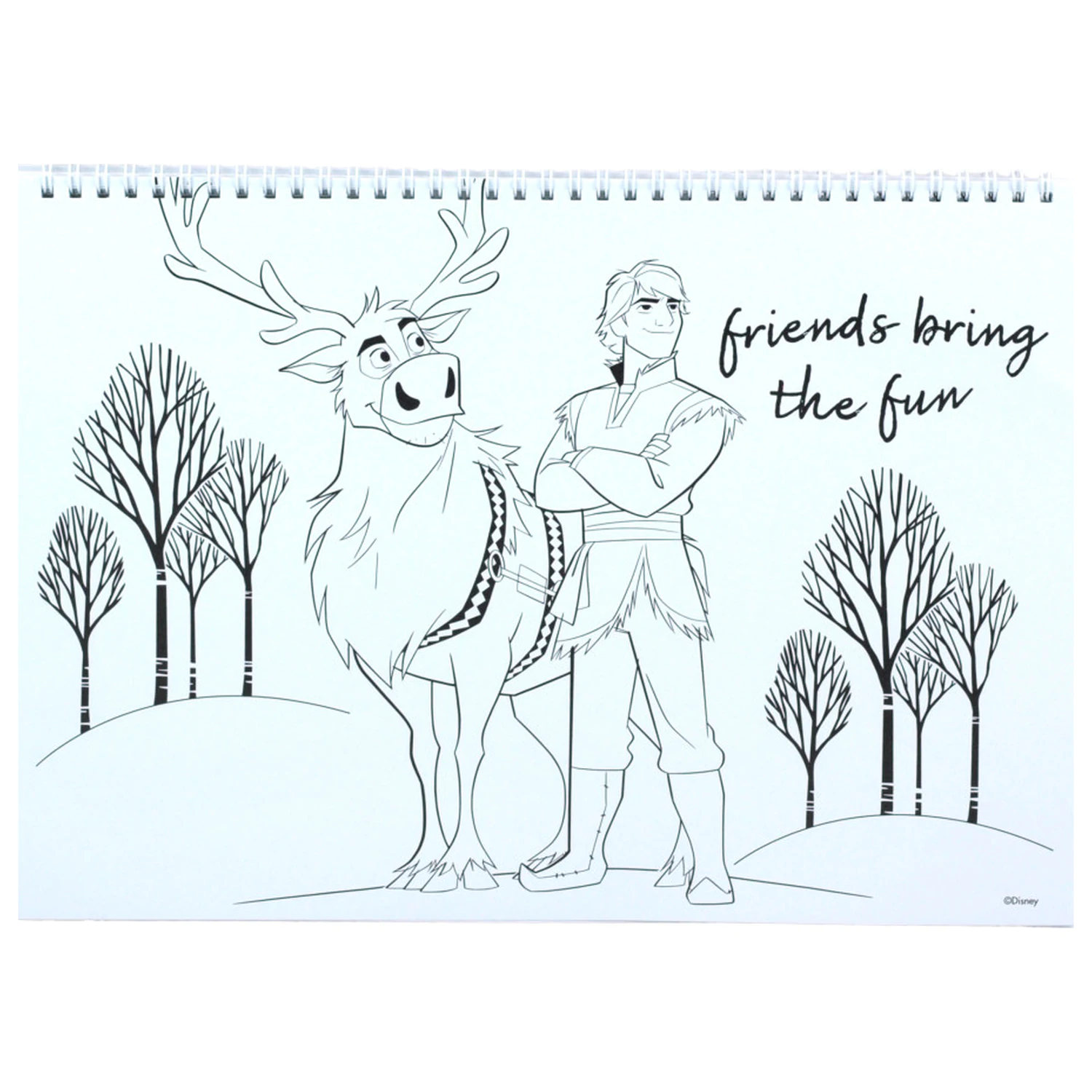 Disney Jégvarázs Heart A/4 spirál vázlatfüzet 40 lapos matricával termékfotó