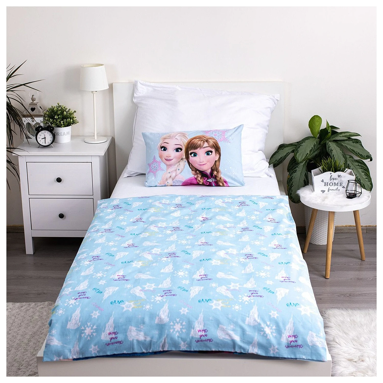 Disney Jégvarázs Light Blue gyerek, ovis ágyneműhuzat  termékfotó