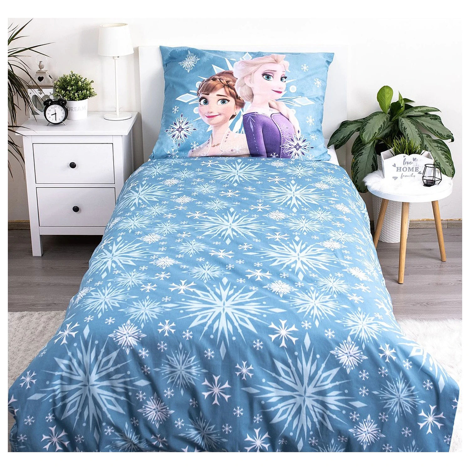 Disney Jégvarázs White Snowflake gyerek, ovis ágyneműhuzat  termékfotó