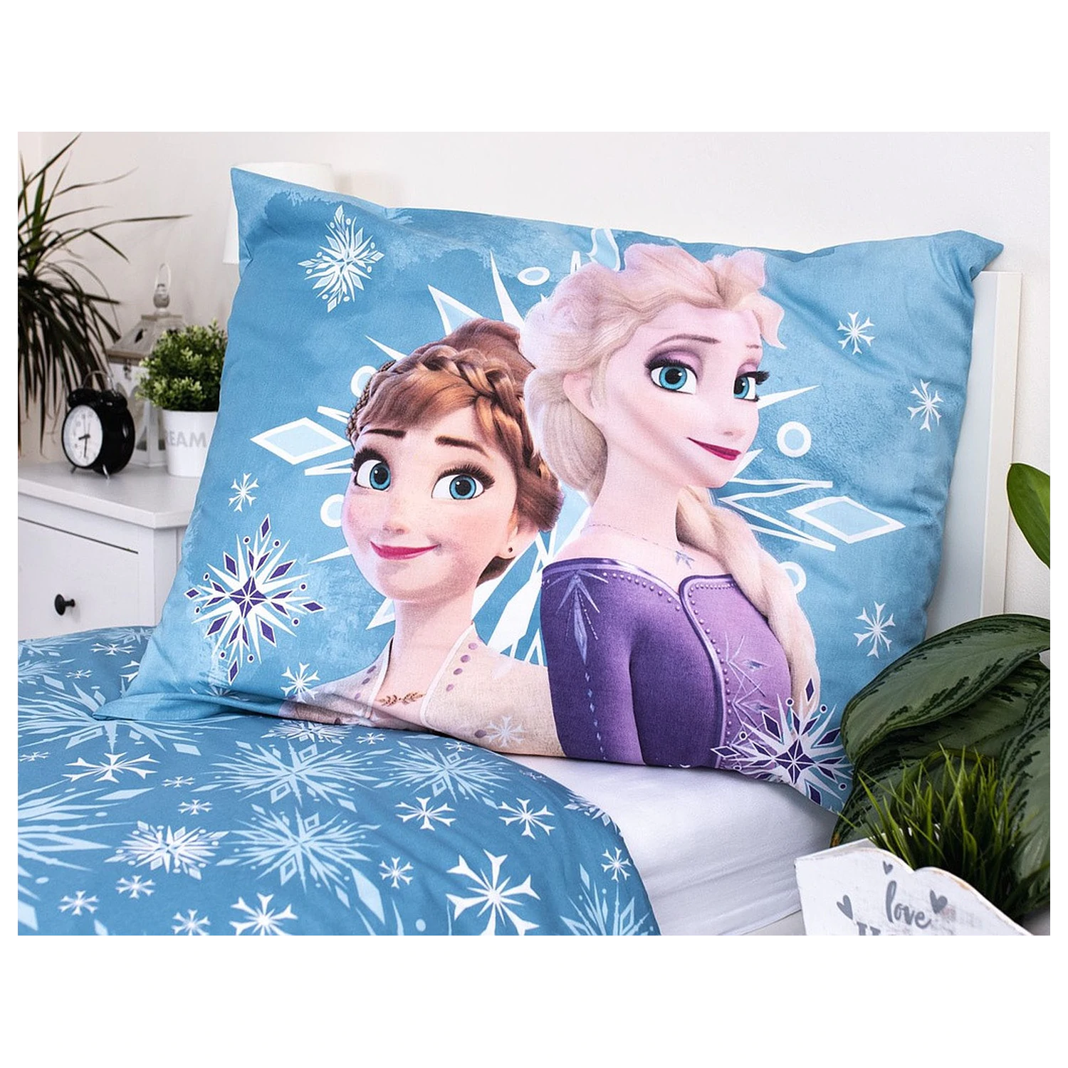 Disney Jégvarázs White Snowflake gyerek, ovis ágyneműhuzat  termékfotó