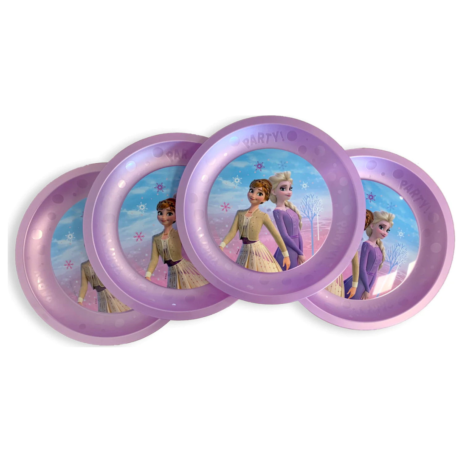 Disney Jégvarázs Wind micro prémium műanyag lapostányér 4 db-os szett 21 cm termékfotó