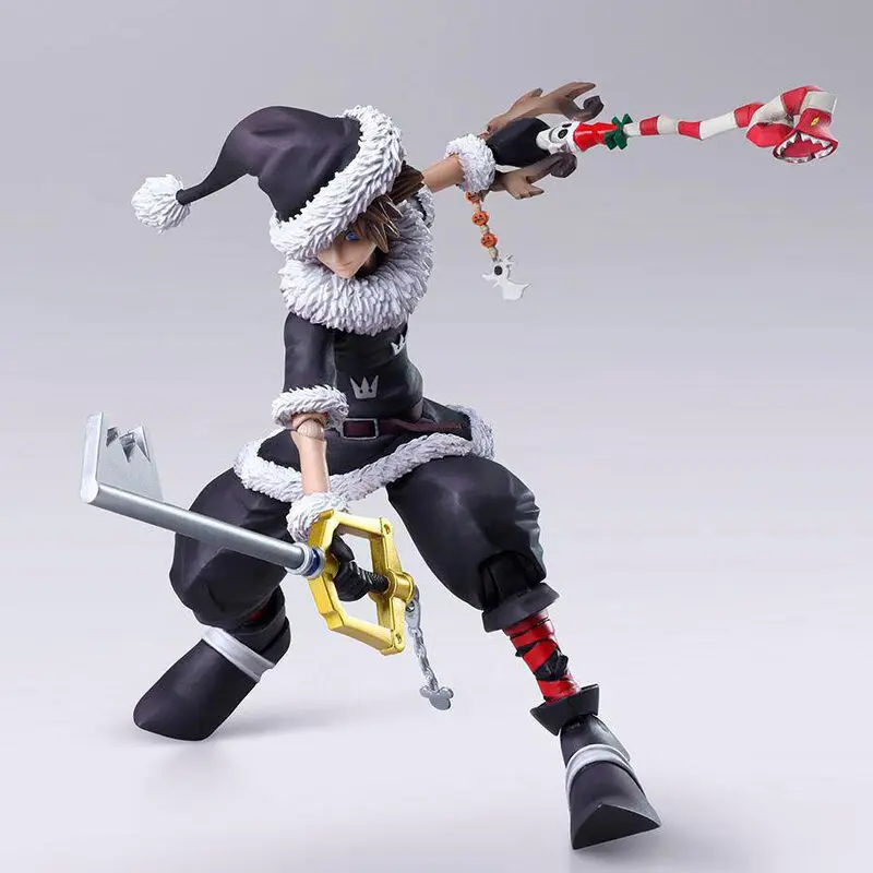 Disney Kingdom Hearts II Bring Arts Sora Christmas Town Ver. figura 15cm termékfotó