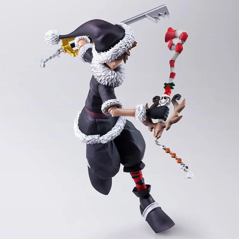 Disney Kingdom Hearts II Bring Arts Sora Christmas Town Ver. figura 15cm termékfotó
